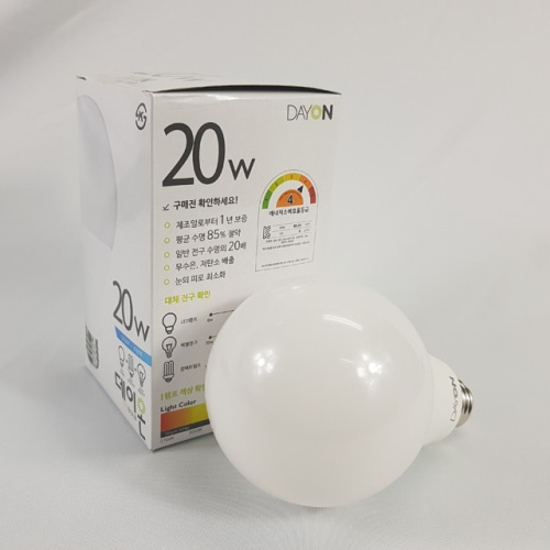 LED램프 20W(확산형)전구 주광색,전구색